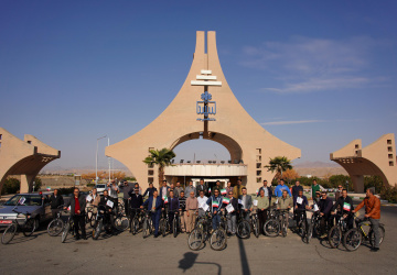 همایش دوچرخه‌سواری در دانشگاه بیرجند با مشارکت گسترده دانشجویان و دانشگاهیان