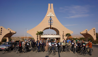 همایش دوچرخه‌سواری در دانشگاه بیرجند با مشارکت گسترده دانشجویان و دانشگاهیان