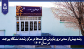 رشد بیش از سه‌برابری پذیرش شرکت‌ها در مرکز رشد دانشگاه بیرجند در سال ۱۴۰۴